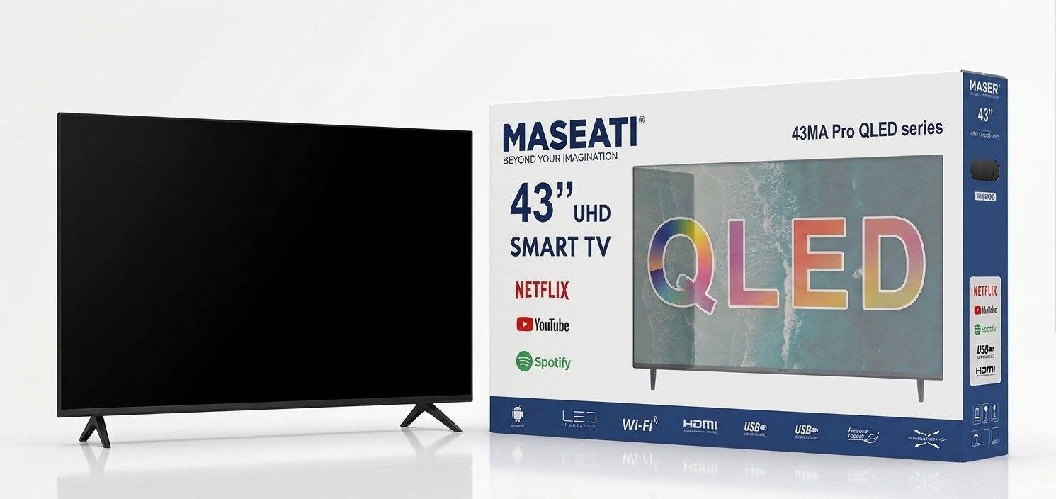 تلفزيون ذكي مازيراتي 43 بوصة QLED فور كي